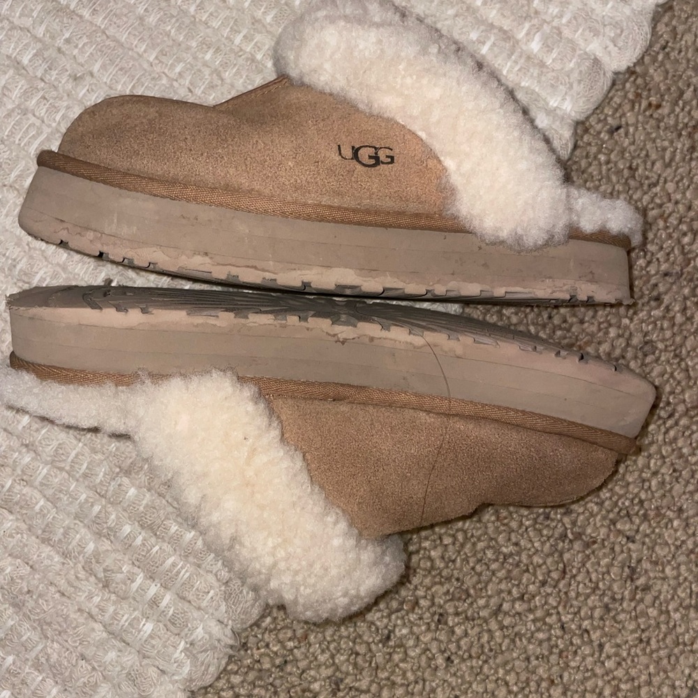 UGG Women's Brown Sheepskin Slippers